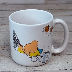 1988 Ziggy Coffee Mug Cup Butterfly Toast By Tom Wilson